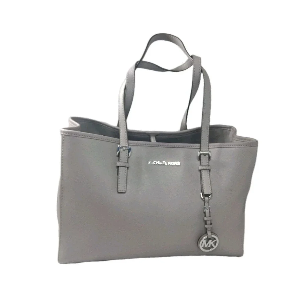 Michael Kors Jet Set Travel Large Saffiano Leather Tote ~Dark Slate Gray_2